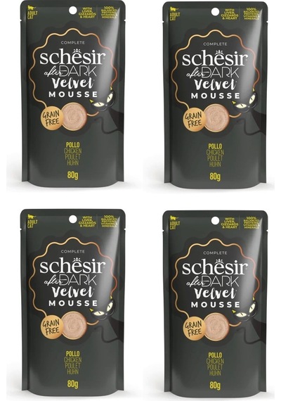 Schesir After Dark Tavuklu Pouch Mousse Kedi Yaş Mama 80 Gr. X 4 Adet