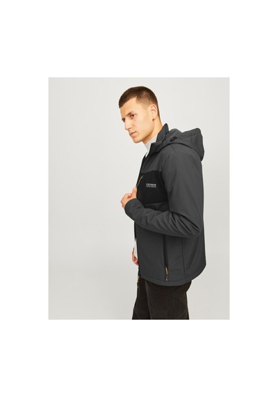 Jack & Jones Jack Jones Erkek Softshell Cjjtaylor Softshell Ceket Asphalt