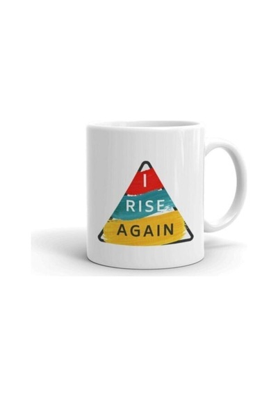 I Rise Again Baskılı Kupa/bardak Beyaz