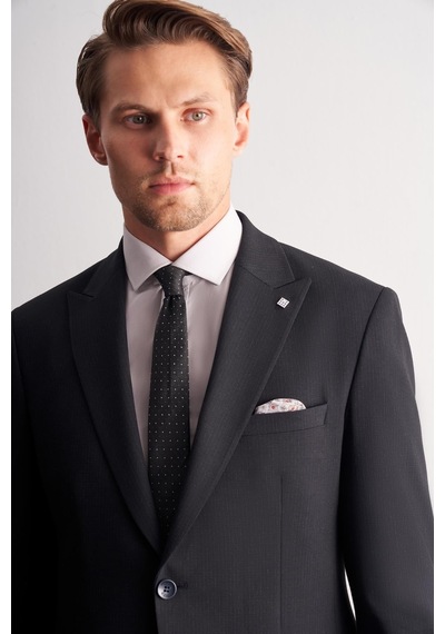 İmza Lacivert Kırlangıç Yaka Çizgili 6 Drop Slim Fit Tam Astar Esnek Takım Elbise 1001255164 İmza Lacivert Kırlangıç Yaka Çizgili 6 Drop Slim Fit Tam Astar Esnek Takım Elbise 1001255164