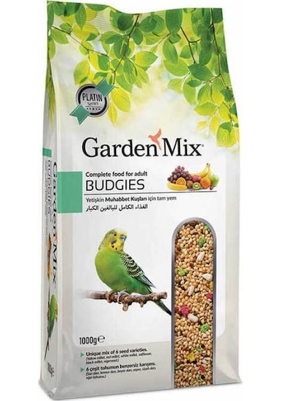 Gardenmix Budgies Platin Meyveli Muhabbet Kuş Yemi 1kg