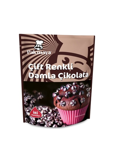 Pakmaya Çift Renkli Damla Çikolata 70 G - 8 Adet Tarı