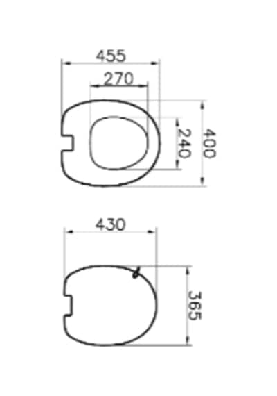 VitrA İstanbul 166 - 070 - 009 İnce Yavaş Kapanır Klozet Kapağı.led A