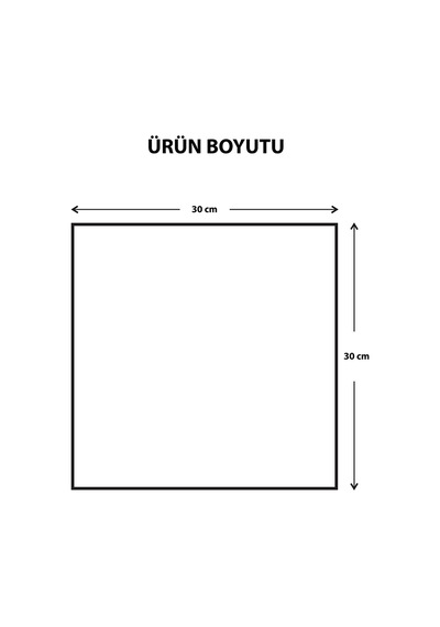 Decorita Ayna Sunum Tepsisi - Bronz Ayna - Söz Nişan Tepsisi - Kare Ayna 30 x 30 CM