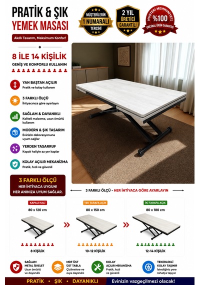 Yan Baştan Açılır Akıllı Masa Üst Tabla Mdf Yüksekliği Ayarlanabilir Açık Gri
