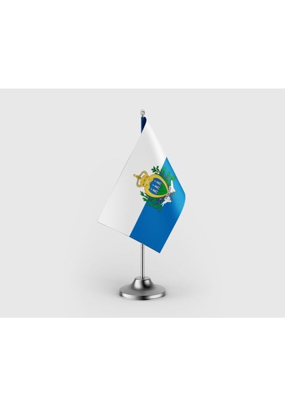 San Marino Devleti Tekli Saten Masa Bayrağı Seti Diğer