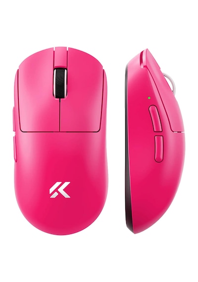 Mchose A7 V2 Pro Rose Red 8k Hz Paw3395 Sensör Kablosuz Simetrik Gaming Mouse Mc-a7v2-3