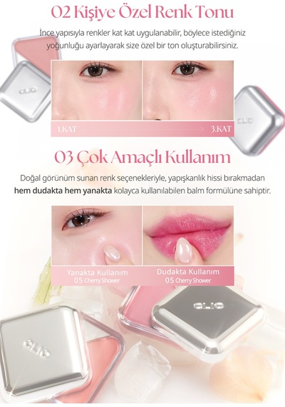 Clio Essential Lipcheek Tap 01 Peach Flush