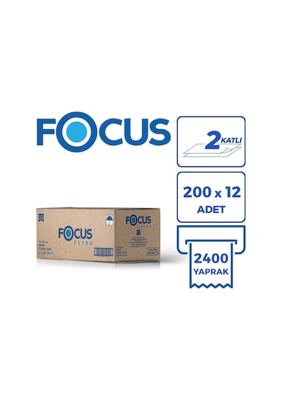 Focus Extra Z Katlı Havlu 12X200 Yaprak