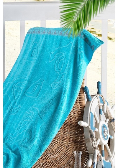 Paradise 70x140 Plaj Havlusu I Banyo Havlusu Turkuaz