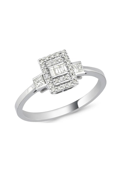 Nadias Jewellery Baget Pırlanta Tektaş Yüzük (461051809)