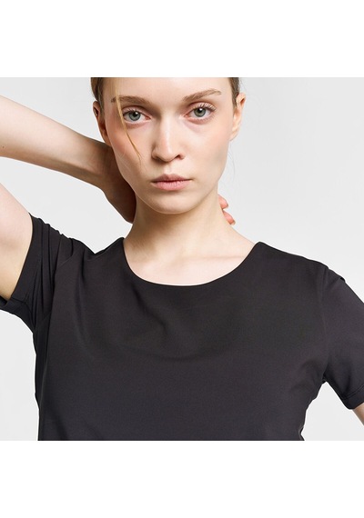 Lescon Kadın Antrenman Kısa Kol T-shirt 26b-2056 Siyah
