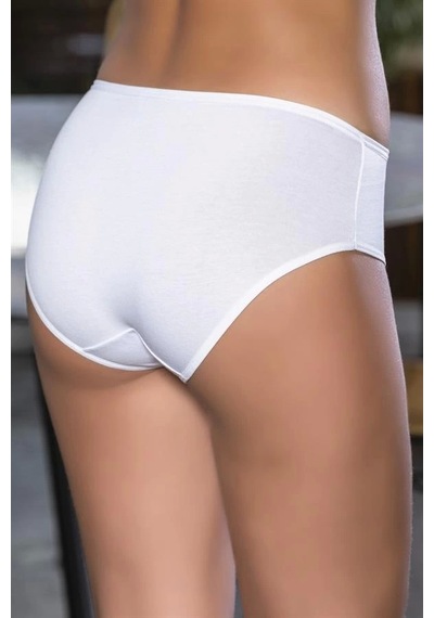 Fevien Pamuklu Yüksek Bel Slip Külot Beyaz Brf2966 Beyaz