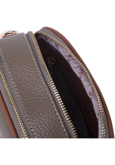 Nas Bag Kadın Mini Cüzdanlı Omuz Ve Çapraz Çanta Vizon Taba Lopez