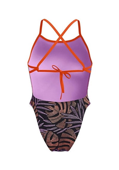 Speedo Alov Digi Tiebk 1pc Af Orange Kadın Yüzücü Mayosu 8-1284118288 Turuncu Turuncu