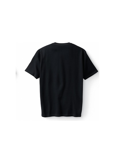 Bumeta Rubik Zeka Küpü Erimiş Kombinasyon Oversize Unisex Tişört T-shirt Siyah