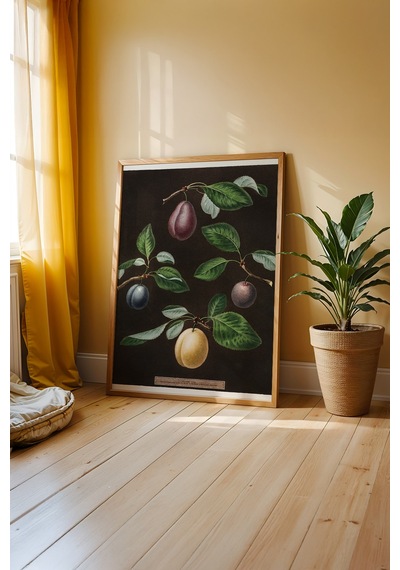 Bohem Sofra Hikayesi Ahşap Çerçeveli Poster Tablo 115 Ahşap 01