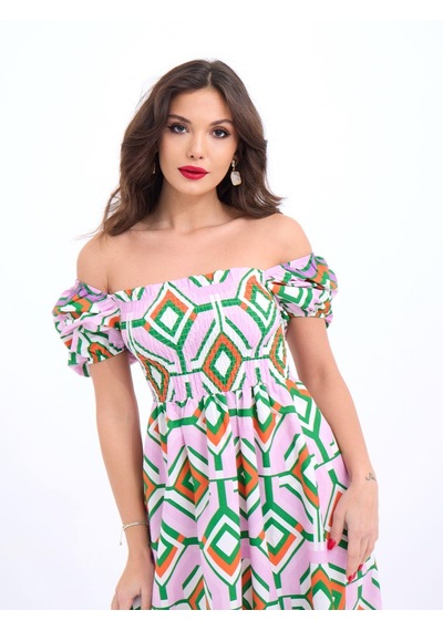 De'charme 5525 Elbise-beliza Altın
