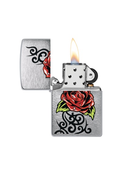 Zippo 200 23fpf Rose Tattoo Design Çakmak