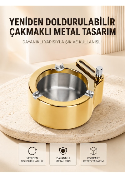 Duman Ve Koku Giderici Hava Temizleyici Küllük 2 Katmanlı Filtreli - Lisinya