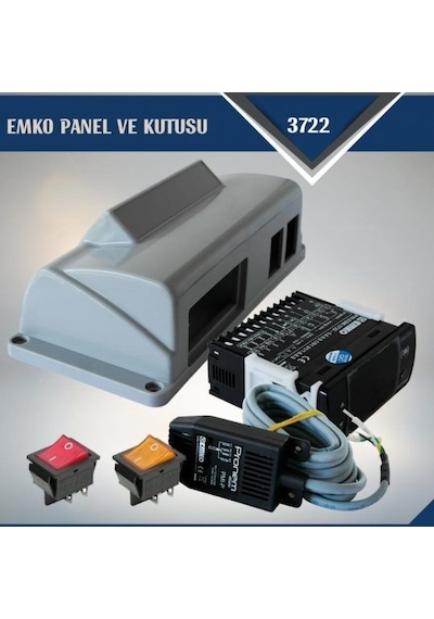 Emko 3722 Isı-Nem-Motor Çevirme Cihazı (2 Işıklı Anahtar ve Panel