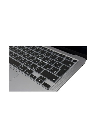 Klavye Koruyucu Ince Silikon Rusça Sticker Baskılı Uk-ters L Enter Tipi Air M1 13ınç A2337 A2179 Id Uyumlu Kaymaz Y