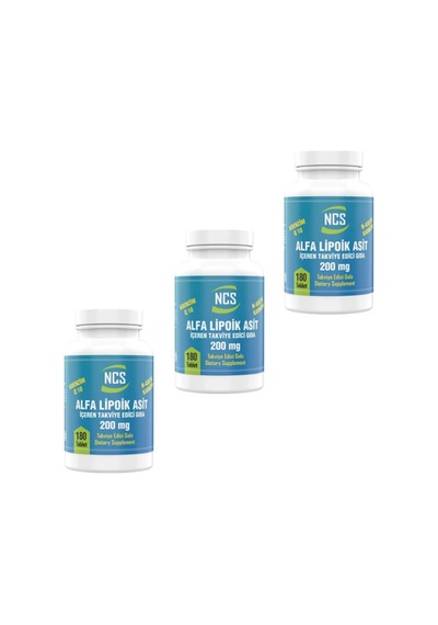 L-carnitine Alpha Lipoic Acid Koenzim Q10 180 Tablet 3 Kutu