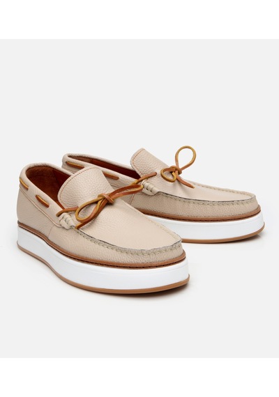Hotiç Erkek Deri Bej Bağcık Detaylı Loafer 02ayh303050a310 Bej