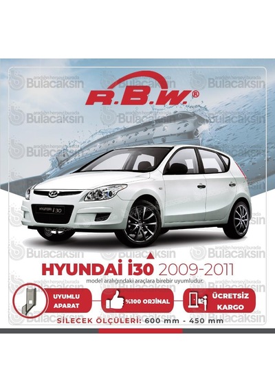 Hyundai i30 Muz Silecek Takımı (2007-2011) RBW