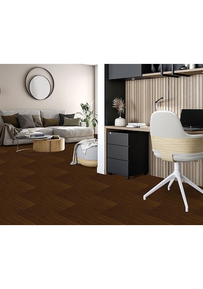 Tink Kendinden Yapışkanlı Teak Desenli Pvc Parke 25x80 Cm / 5 Adet