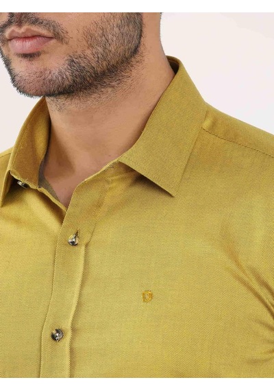 Dufy Koyu Sarı Erkek Slim Fit Düz Brent Yaka Uzun Kol Gömlek - 102499-koyu Sarı Koyu Sarı Dufy Koyu Sarı Erkek Slim Fit Düz Brent Yaka Uzun Kol Gömlek - 102499-koyu Sarı Koyu Sarı
