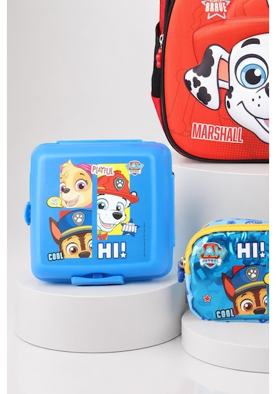 X Dekomus Lisanslı Paw Patrol Marshall 35 Cm Küçük Boy Anaokul Çantası,kalem Çantası,beslenme Kabı,matara Seti Açık Gri