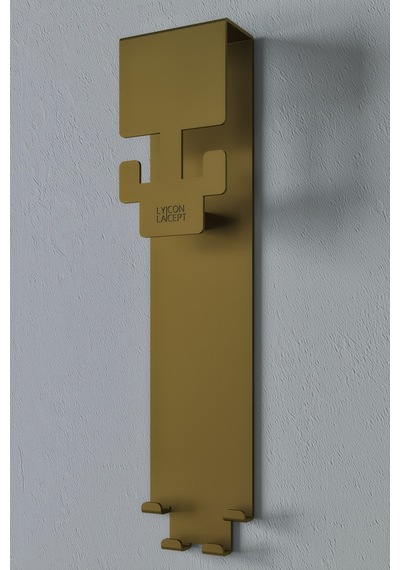 Mimoza Metal Duvara Monte Askılık Gold Gold