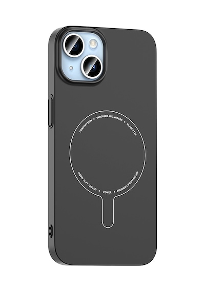 Maks Technology iPhone Uyumlu 13 Kılıf M-safe Şarj Özellikli Kamera Korumalı Mkst Elio Sert Pc Kapak - Açık Pembe