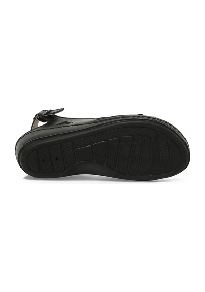 Polaris 167249.z6fx Siyah Kadın Düz Sandalet 000000000102250921 Siyah
