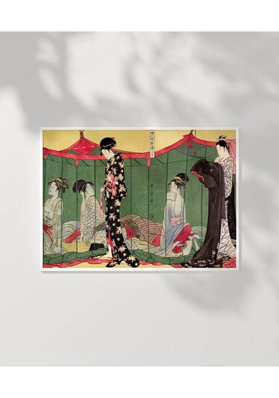 Çerçevesiz Poster Japon Kültürünün Dokusu