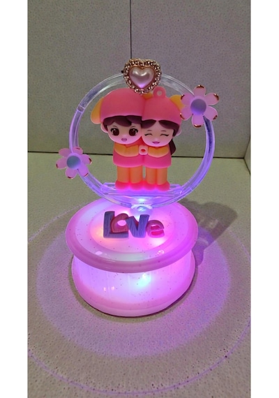 Sevgililer Gününe Özel Sevgili Love Fanus Işıklı Hediyelik Doum Günü Boyut:12cm 8cm