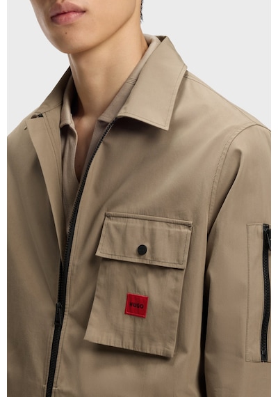 Hugo Pamuk Karışımlı Relaxed Fit Logolu Fermuarlı Kanvas Gömlek Erkek Gömlek 50482701 928 Bej Hugo Pamuk Karışımlı Relaxed Fit Logolu Fermuarlı Kanvas Gömlek Erkek Gömlek 50482701 928 Bej