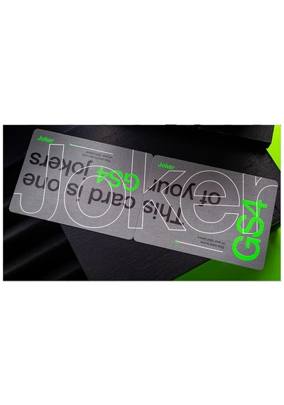 Cartamundi Grid Series Four Typographic Oyun Kağıdı İskambil Kart