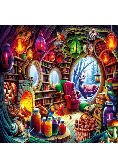 20826 Puzzle 1000 Mystical House İn The Forest