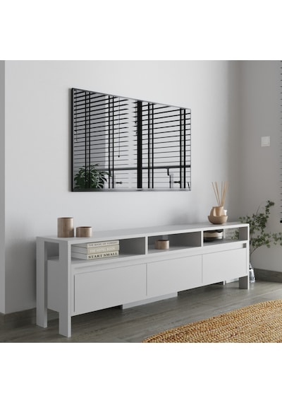 Atlas 3 Kapaklı Tv Ünitesi 160 Cm Sis Gri