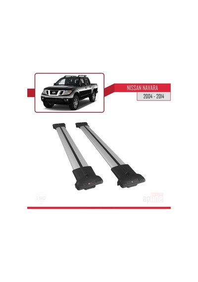 Nissan Navara 2004-2014 Arası Fly Model Ara Atkı Tavan Barı Gri