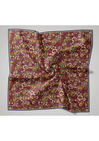 Silk Home Soft Eşarp 73090-06 Fuşya, Sisli Yeşil, Gece Mavi, Yanık Sarı