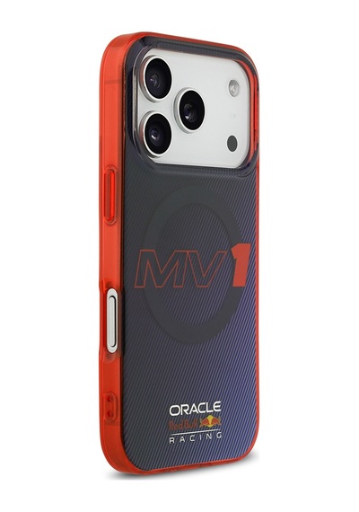 Apple Uyumlu iPhone 17 Pro Kılıf Redbull Lisanslı M-safeli Çift Katmanlı Çizgi Desenli Sert Pc Mv Kapak Lacivert Lacivert
