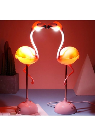 Flamingo Masa Lambası Şarjlı Pembe