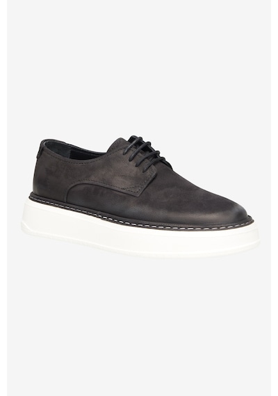 Ac&co Erkek Sıyah %100 Nubuk Rahat Taban Casual Ayakkabı Siyah