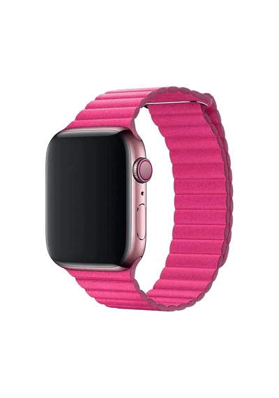 E2M APPLE WATCH 42-44MM KRD-06 DERİ BÜKME PEMBE