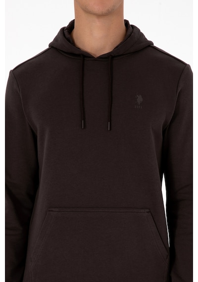 U.S. Polo Assn. Erkek Koyu Kahverengi Basic Sweatshirt 50313720-VR084 U.S. Polo Assn. Erkek Koyu Kahverengi Basic Sweatshirt 50313720-VR084