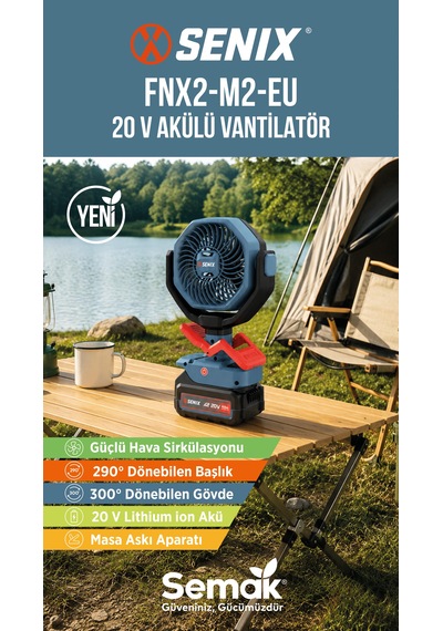 Senix Fnx2-m2-eu Akülü Vantilatör 4.0ah