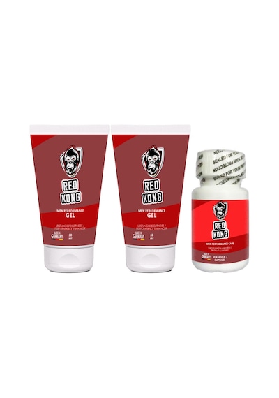 Red Kong Gel 2 Adet 50 Ml Sert Performansınıza Jel + Red Kong 10 Lu Kaps Yüksek Güç